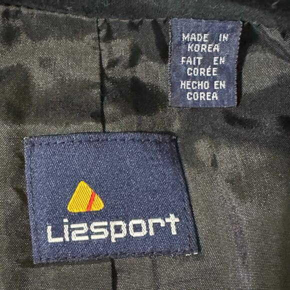 Vintage Lizsport Black velvet Embellished Bolero Jacket Whimsigoth Folk Size 14 - Picture 5 of 7